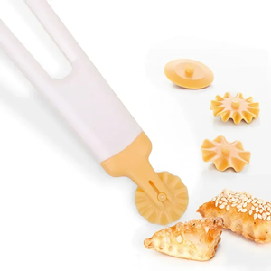 Rouleau à biscuits pour raviolis, coupe-biscuits rond, lame de coupe pour pâte, roue circulaire pour pizza, pâtisserie, croûte de <span class=keywords><strong>tarte</strong></span>, outils de cuisson - Product Image 5