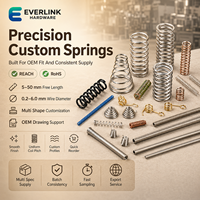 Surtido de resortes industriales con diseños personalizados de resortes de compresión para proyectos OEM de maquinaria y adquisiciones a granel recurrentes