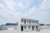 Maison conteneur modulaire préfabriquée 20 pieds 40 pieds, portable, mobile, démontable, structure en acier, pour camping