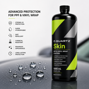 CQUARTZ Skin 1000ml PPF Vinilo Adhesivo con Recubrimiento Cerámico Super Hidrofóbico, Resistente a los Rayos UV, Repelente de Suciedad y Autolimpiante - Product Image 6