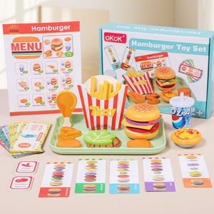 Juguetes Infantiles Más Vendidos: Comida <span class=keywords><strong>de</strong></span> Juguete, Hamburguesas, Papas Fritas, <span class=keywords><strong>Pizza</strong></span>, Juegos <span class=keywords><strong>de</strong></span> Cortar, Sets <span class=keywords><strong>de</strong></span> Picnic al Aire Libre - Product Image 5