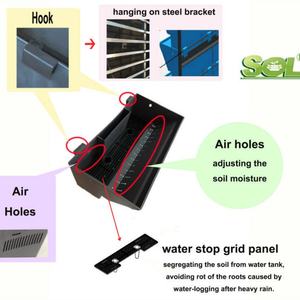 Jardinière murale verticale personnalisée avec irrigation automatique pour haie végétale vivante - Product Image 4