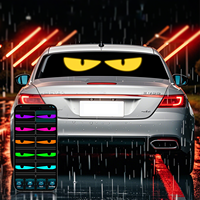 Accesorios para Coche Pantalla LED Flexible Programable por USB Luz de Ojo de Diablo para Camión Lámpara de Ojo Colorida Pantalla Suave para Ventana de Coche