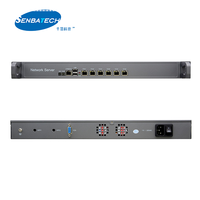 6 Lan Celeron J6412 DDR4 16GB VGA Console 4 USB Mini PCIE 1u Rack Serveur Châssis Oem Réseau Pare-feu Appareil