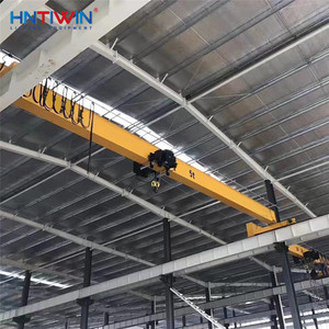 Grúa <span class=keywords><strong>Puente</strong></span> Monoviga de 5 Toneladas y 7.5 <span class=keywords><strong>Metros</strong></span> con Caja de Cambios, Precio de Fábrica en China, HNTIWIN - Product Image 1