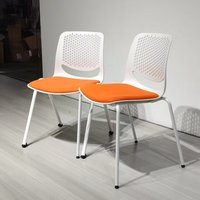 Fauteuil de direction moderne empilable et basculant avec assise rembourrée pour café, salle de conférence, formation, réception, salle d'attente