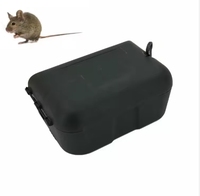 En plastique réutilisable noir robuste lesté extérieur rongeur rat appât station grand rat appât boîte prix intérieur utilisation
