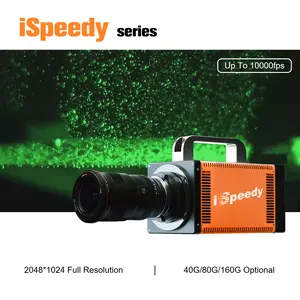 Câmera de alta velocidade 10000 fps Ultra rápido 10GigE Câmera Lenta Robô para Pesquisa High-End Visão Inspeção iSpeedy10MT20M/C