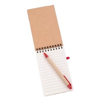 Carnet de réunion A5 personnalisé de haute qualité avec couverture en papier kraft, spirale, pages détachables, pratique, économique, style professionnel, vente en gros