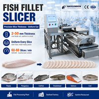 Trancheuse à Poisson Automatique Acier Inoxydable 304 Épaisseur Réglable 2-50mm pour Tilapia Poisson-chat Pangasius Carpe