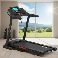 Caminadora Plegable Portátil para el Hogar, Motor de 2.0HP, Pantalla LCD, Inclinación Automática, Ecológica, 120kg, Ejercicio, Fisicoculturismo, MOQ 56 Piezas