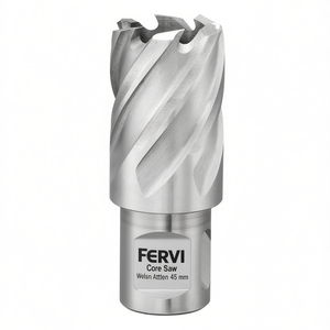 Sierra de corona Fervi con accesorio Weldon de 45 mm para corte de metal - Product Image 2
