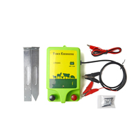 HPSFENCE 2J Energizador de Cerca Eléctrica, Alcance de 20KM, Alimentación CA/CC, Impermeable IPX6, Energizador Solar para Granja, Cerca Eléctrica para Ganado