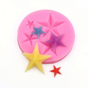 Moule à chocolat en forme d'étoiles brillantes. Moule en silicone pour dentelle sucrée, décoration de gâteau 3D en forme de queue de sirène, OEM/ODM - Product Image 1