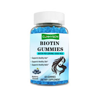 Gummies à la biotine en gros, complément alimentaire végétarien à base de collagène hydrolysé et de kératine, améliore la santé de la peau, bonbons à la biotine