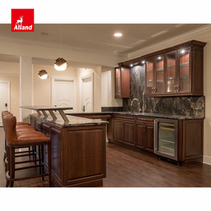 Alland Kitchenette Mid Century Estilo rústico Despensa Organizador Armarios Madera antigua Madera maciza Diseño vintage Gabinete de <span class=keywords><strong>cocina</strong></span> - Product Image 3