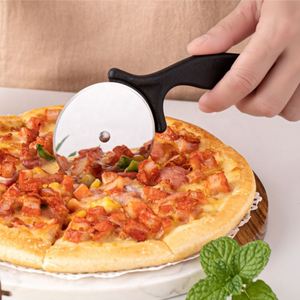 Food Grade Stainless Steel Cutter <b>Wheel</b> Slicer With <b>Plastic</b> Handle Pizza Tools - Product Image 3