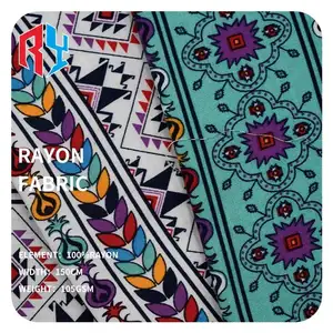 Tela de Jersey de rayón tropical 45*45 100% de alta calidad tela de rayón viscosa Hawaii 100% para ropa