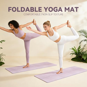Tapete de Yoga con Logotipo Personalizado, Correa y Bolsa para Entrenamiento en Casa, Tapete de Yoga Plegable Portátil Ecológico de TPE - Product Image 3