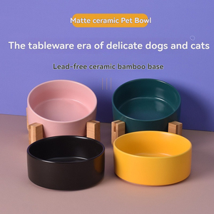 Alta Qualidade Pequena Cerâmica <span class=keywords><strong>Pet</strong></span> Bowl Garrafa Automática Em Forma de gato e Cachorro Tigela Usado para Interior e Viagem Tempo De Alimentação para Animais De Estimação - Product Image 2
