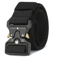 Ceinture tactique en nylon respirant en polyester avec boucle en alliage de zinc à dégagement rapide pour l'entraînement en extérieur