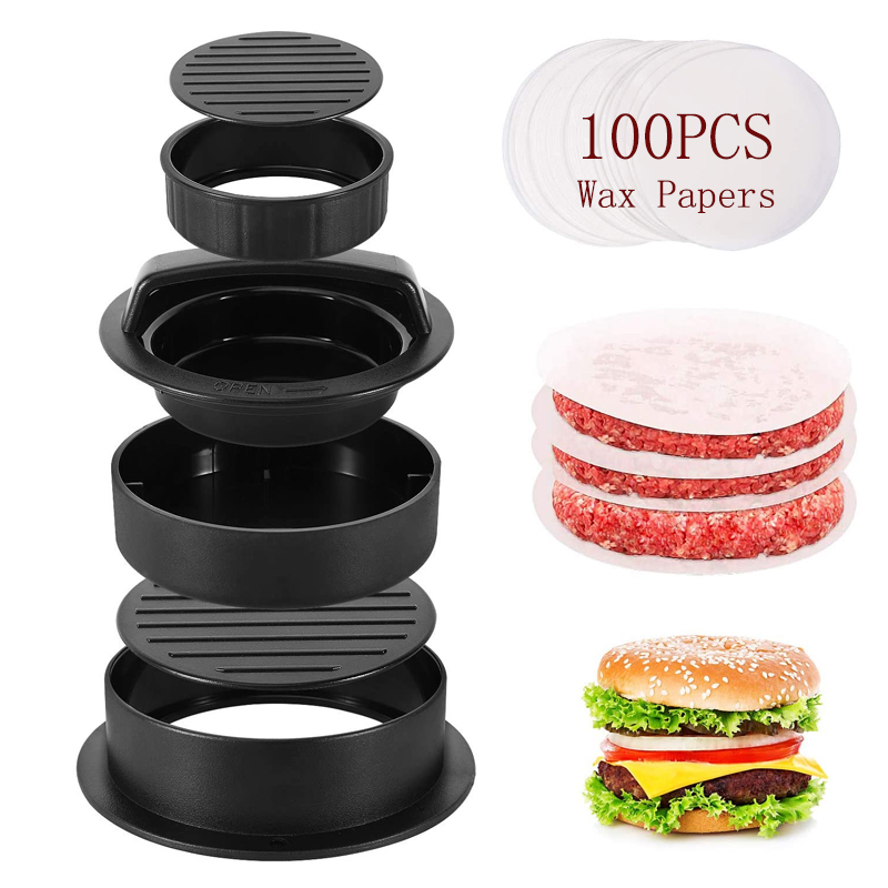 Pressa Per Hamburger In Acciaio Inox 304 - Diametro 14 Cm Per Polpette