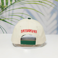 Gorras de Béisbol Deportivas Personalizadas de 5 Paneles en Algodón con Logotipo Bordado en 3D Bicolor de Dos Tonos