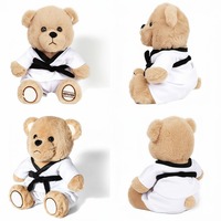 Yuhungtoys détachable Taekwondo uniforme ours 6 ceintures de karaté de couleur alternative 1-10th Gup couette en peluche jouet