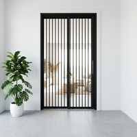 Moustiquaire pliante en maille diamantée 20 mailles, anti-moustiques, en acier inoxydable, design moderne en aluminium, pour hôtels, garantie 5 ans, installation facile