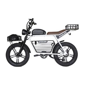 Bicicleta Eléctrica Estilo <span class=keywords><strong>Etro</strong></span> Moped con Llantas Anchas, Motor en la Rueda Trasera, Frenos de Disco Hidráulicos de Acero, Asiento Largo, Estable, para Uso en Ciudad y Parques - Product Image 5