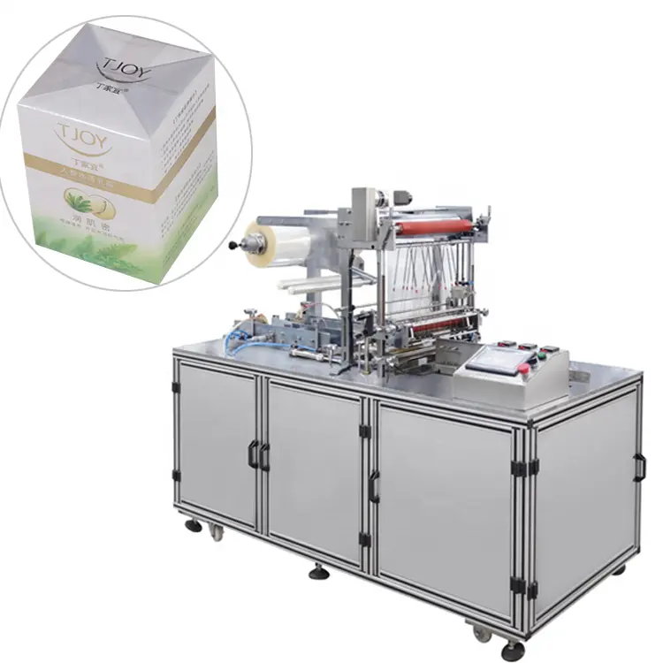 Automatic 3D Food Cosmetic Medicine Box Carton Cellophane Overwrapping Machine Transparent Film Packing Machine