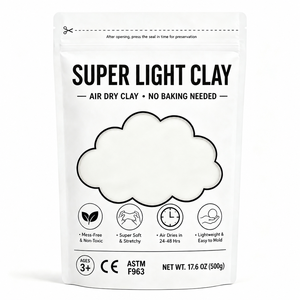 Argile super légère, argile à modeler douce, slime à sculpter, jouets éducatifs DIY unisexes, argile à séchage à l'air, 500 g/sac - Product Image 3