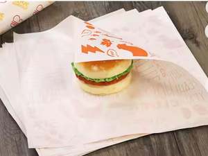 Fast <b>Food</b> Insulated Baking <b>Paper</b> <b>Wrap</b> Custom Printed Logo Greaseproof Hamburger Sandwich <b>Food</b> Grade Coated by China Manufacturer - Product Image 6