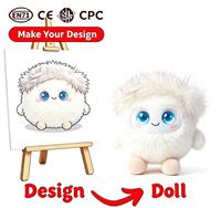 Boneka Plush Custom OEM, Mainan Fidget Isi Kapas PP, Bersertifikat CPC EN71, Desain Logo Kemasan Custom, Bahasa Prancis