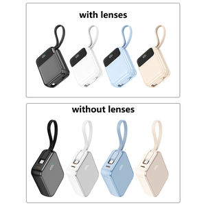 슈퍼 미니 전원 은행 <span class=keywords><strong>10000mAh</strong></span> 야외 여행 전원 은행을위한 랜야드 외부 배터리와 고속 충전 휴대용 Powerbank - Product Image 5