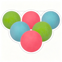 Balles de hockey en mousse légères et miniatures, lot de 6, couleurs assorties, balles d'entraînement souples pour l'intérieur, durables pour les sports des jeunes