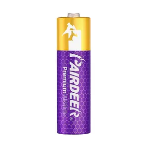 Pairdeer No.5 kẽm mangan lr6up 4B <span class=keywords><strong>1</strong></span>.5V LR6 AM3 AA Alkaline pin khô cho máy ảnh kỹ thuật số - Product Image 1