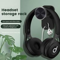 Support pour casque OEM, support adhésif pour casque d'écoute-Support adhésif pour casque d'écoute, clip de support pour casque d'écoute sous le bureau