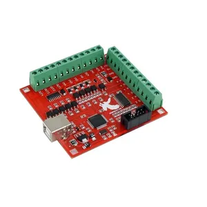Mach3 Driven CNC Motion Control Card Kit 4 Axis USB CNC Controller Card 100Khz Breakout Board Compatible avec WinXP Win7