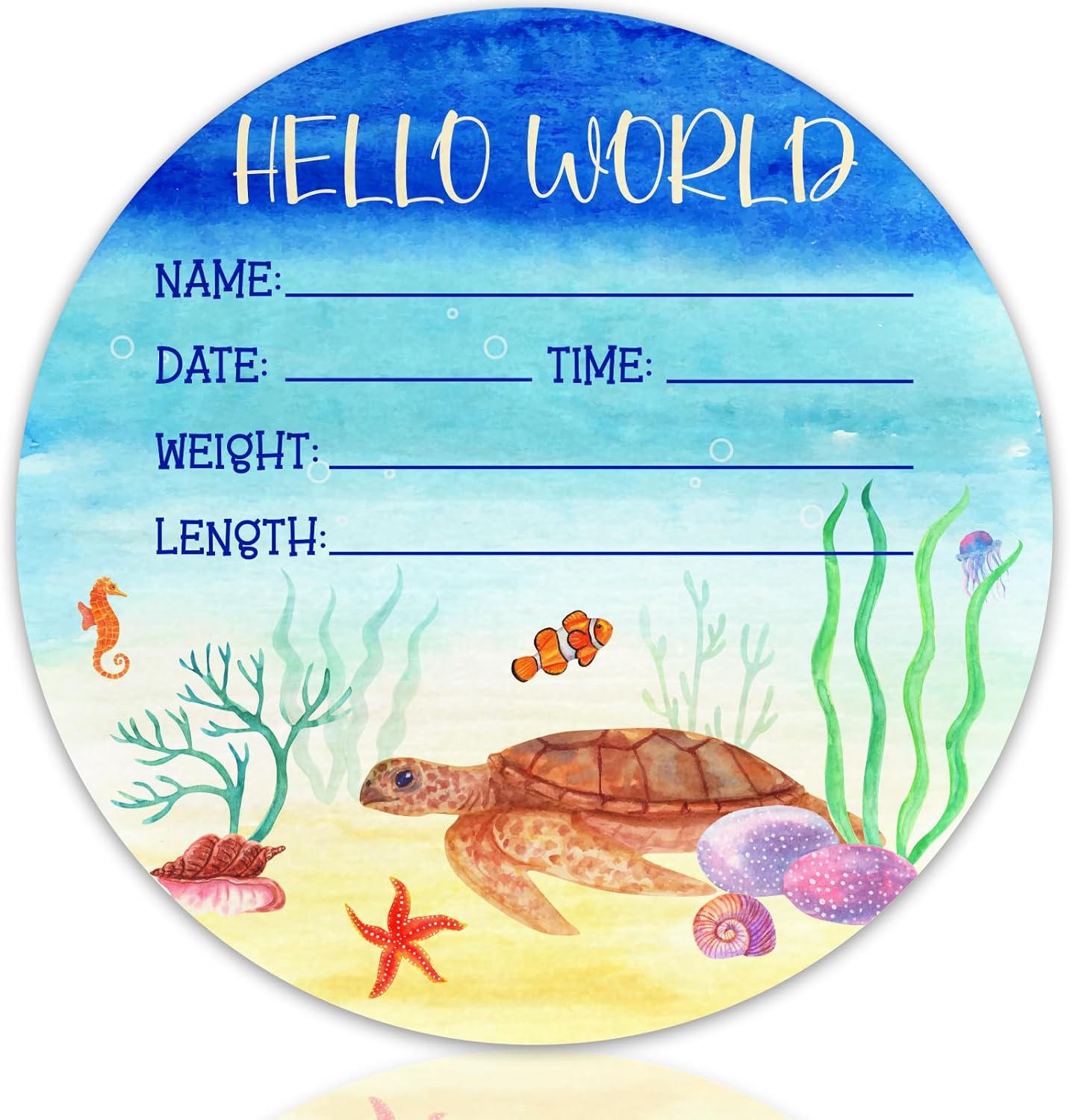 Blue Sea Turtle