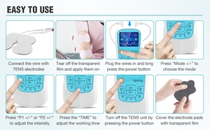 TENS Unit Mesin Stimulator Otot <span class=keywords><strong>EMS</strong></span>, Pemijat Pelangsing Akupunktur Tubuh, Terapi <span class=keywords><strong>Digital</strong></span> untuk Perawatan Kesehatan Leher Punggung - Product Image 6