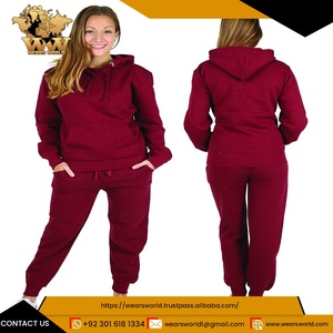 Custom Logo Women Autumn Long Sleeve Crew Neck <b>Crop</b> <b>Top</b> And Causal Trousers Set Fashion Latest Design Tracksuit - Product Image 6