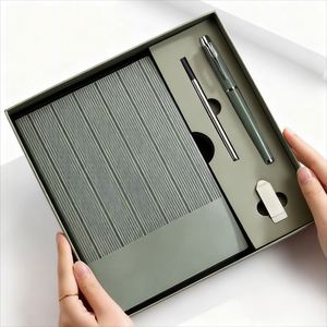 Promotional Luxury Business Gift Set A5 Notebook with Embossed Printing Custom Logo for Corporate Events - Product Image 2