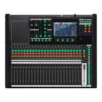 NOUVEAU T-24 Mixeur audio numérique professionnel 24 canaux, console de son numérique à écran tactile métallique de 7 pouces pour la scène et la diffusion en direct