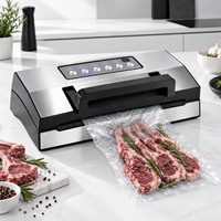 Scelleuse sous vide portable pour aliments domestiques avec tuyau externe, accessoire pour bocaux et récipients, mode marinade, distributeur de sacs sous vide, compact