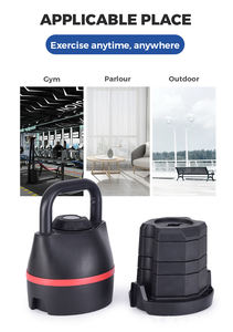 2024 nouveau gymnase Fitness réglable Kettlebell 6 niveaux de poids 40 Lbs 18 Kgs rapidement gratuit poids bouilloire cloche - Product Image 6