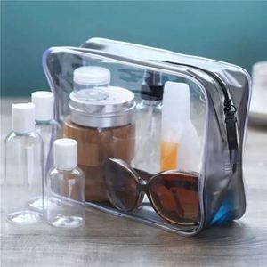 Personalized Logo Women Large Capacity <b>Transparent</b> PVC Soft Handle for <b>Makeup</b> Cosmetic <b>Bag</b> with Zipper - Product Image 4
