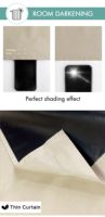 Rideau occultant imperméable de couleur unie pour chambre à coucher, revêtement textile pour la maison, occultation totale de la lumière