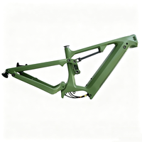 Rangka Sepeda Gunung Listrik Full Suspension Carbon Dengfu E22 Langsung dari Pabrik untuk Motor Tengah Bafang