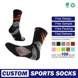 <span class=keywords><strong>Calcetines</strong></span> de Baloncesto Pro Elite <span class=keywords><strong>con</strong></span> Suela de Tela de Rizo, <span class=keywords><strong>Calcetines</strong></span> Gruesos Acolchados de Media Pantorrilla/Alta para <span class=keywords><strong>Hombre</strong></span>, Versátiles y que Absorben la Humedad - Product Image 2